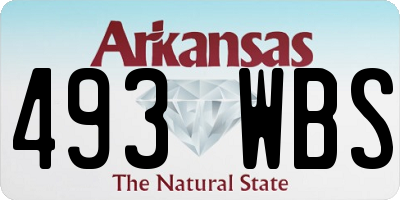 AR license plate 493WBS