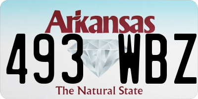 AR license plate 493WBZ