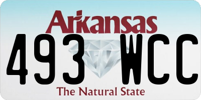 AR license plate 493WCC