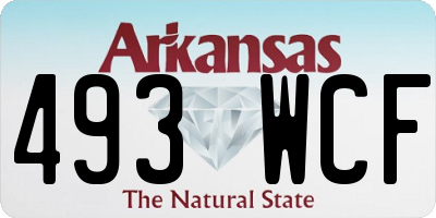 AR license plate 493WCF