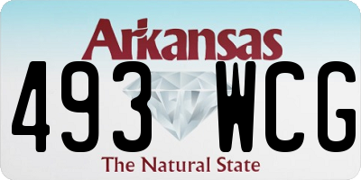 AR license plate 493WCG