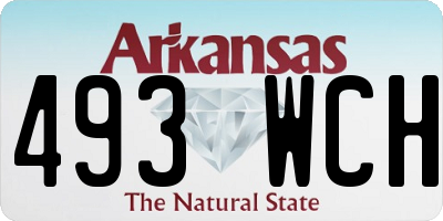 AR license plate 493WCH