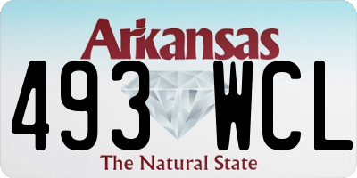 AR license plate 493WCL
