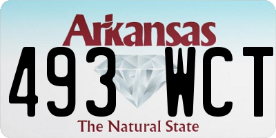 AR license plate 493WCT