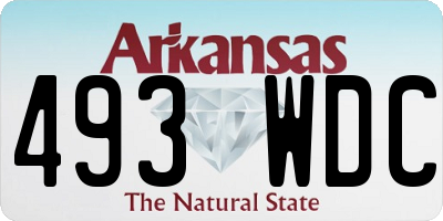 AR license plate 493WDC