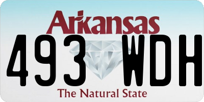 AR license plate 493WDH
