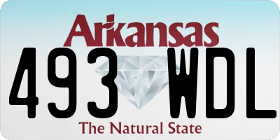 AR license plate 493WDL