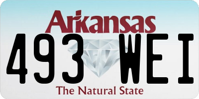 AR license plate 493WEI