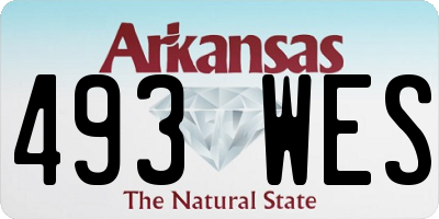 AR license plate 493WES
