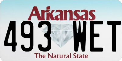 AR license plate 493WET