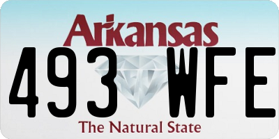 AR license plate 493WFE