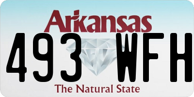 AR license plate 493WFH