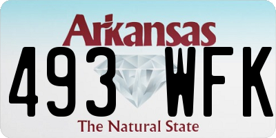 AR license plate 493WFK
