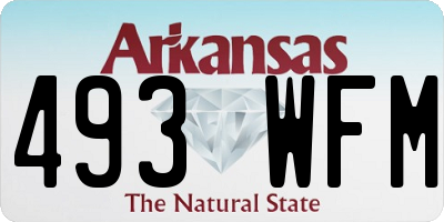 AR license plate 493WFM