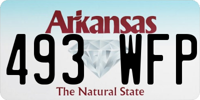 AR license plate 493WFP