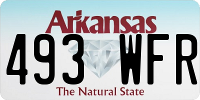 AR license plate 493WFR