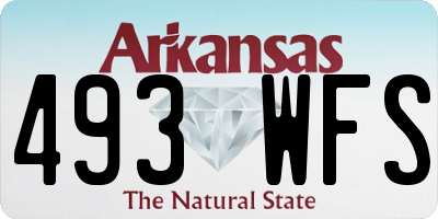 AR license plate 493WFS