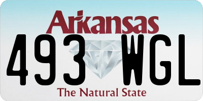 AR license plate 493WGL
