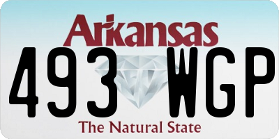 AR license plate 493WGP