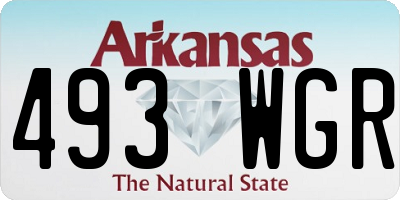 AR license plate 493WGR