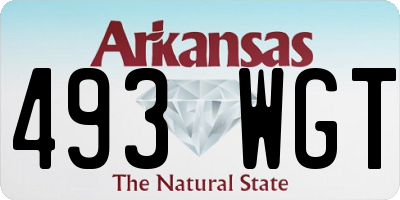 AR license plate 493WGT