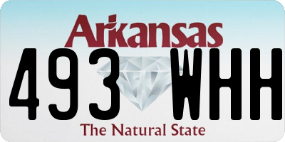 AR license plate 493WHH