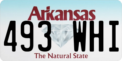 AR license plate 493WHI