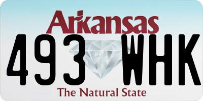 AR license plate 493WHK