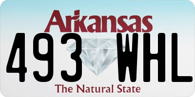 AR license plate 493WHL