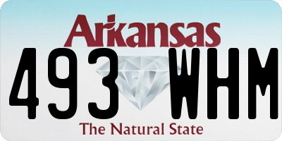AR license plate 493WHM