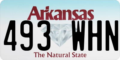 AR license plate 493WHN