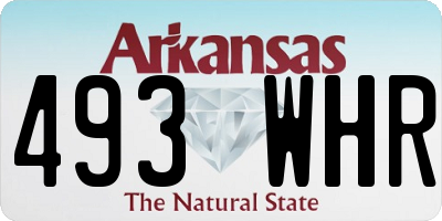 AR license plate 493WHR