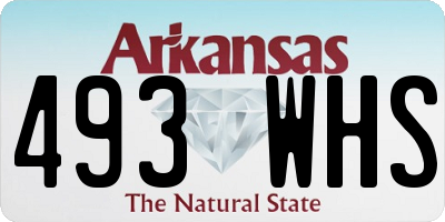 AR license plate 493WHS