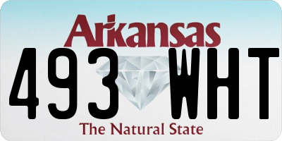 AR license plate 493WHT