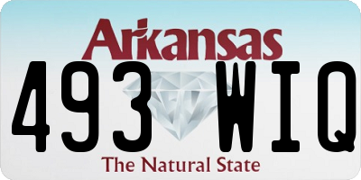 AR license plate 493WIQ