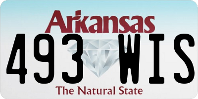 AR license plate 493WIS