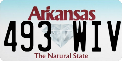 AR license plate 493WIV