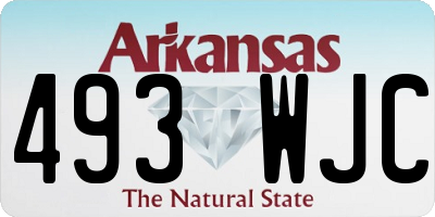 AR license plate 493WJC