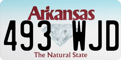 AR license plate 493WJD