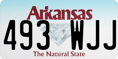 AR license plate 493WJJ