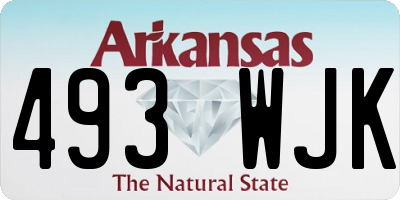 AR license plate 493WJK