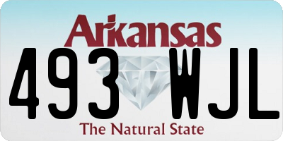 AR license plate 493WJL