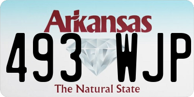 AR license plate 493WJP