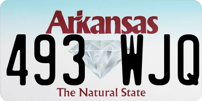 AR license plate 493WJQ