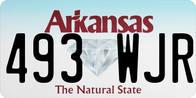 AR license plate 493WJR