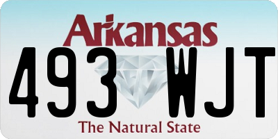 AR license plate 493WJT