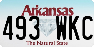 AR license plate 493WKC
