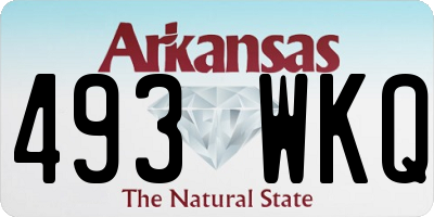 AR license plate 493WKQ