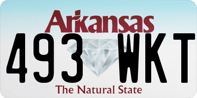 AR license plate 493WKT