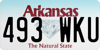 AR license plate 493WKU